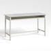 Load image into gallery viewer, Gallery kitchen island in grey and grey solid surface angle view