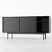 Load image into gallery viewer, Frame black TV stand