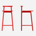 Load image into gallery viewer, Pi counter stool in red orthographic view