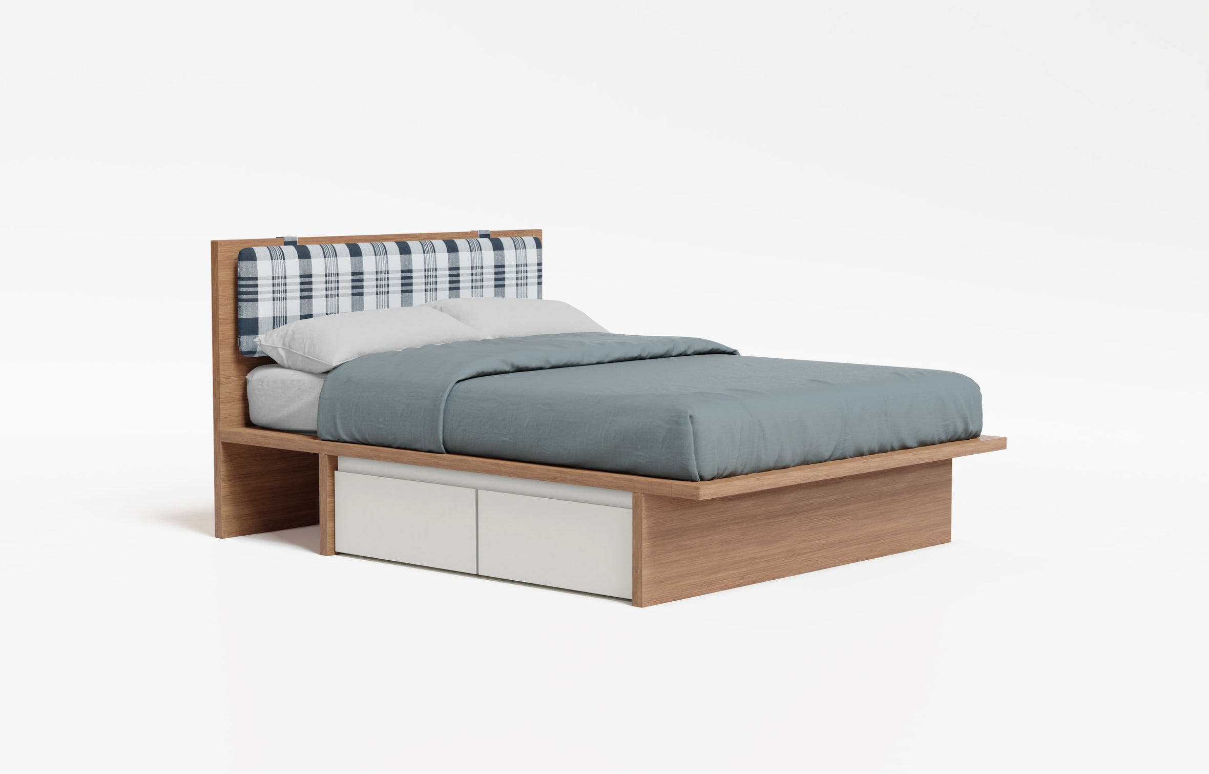 Bento wood storage bed | ff&e dorm furniture manufacturers | Roomy | Chicago