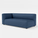 Load image into gallery viewer, Bounce blue fabric modular one arm sofa side angle
