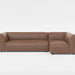 Load image into gallery viewer, Bounce dark brown vegan leather modular bumper sofa