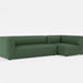 Load image into gallery viewer, Bounce green fabric modular bumper sofa side angle