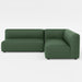 Load image into gallery viewer, Bounce green fabric modular corner sofa
