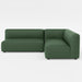 Load image into gallery viewer, Bounce green fabric modular corner sofa