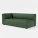 Load image into gallery viewer, Bounce green fabric modular one arm sofa side angle