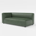 Load image into gallery viewer, Bounce light brown vegan leather modular one arm sofa side angle
