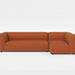 Load image into gallery viewer, Bounce orange fabric modular bumper sofa

