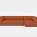 Load image into gallery viewer, Bounce orange fabric modular bumper sofa
