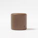 Load image into gallery viewer, Column dark brown vegan leather pouf ottoman