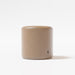 Load image into gallery viewer, Column light brown vegan leather pouf ottoman
