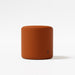 Load image into gallery viewer, Column orange fabric pouf ottoman
