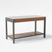 Load image into gallery viewer, Surface kitchen island in walnut and marble angle view