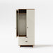 Load image into gallery viewer, Tier walnut wardrobe with drawers with door open