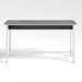 Load image into zoomed gallery viewer, Gallery kitchen island in white and dark grey solid surface
