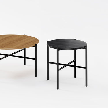 Moon Coffee & Side Tables in a white room | ff&e dorm furniture manufacturers | Roomy | Chicago