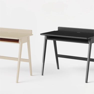 Three Ledge desks in a white room | ff&e dorm furniture manufacturers | Roomy | Chicago