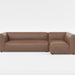 Load image into zoomed gallery viewer, Bounce dark brown vegan leather modular bumper sofa
