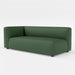 Load image into gallery viewer, Bounce green fabric modular one arm sofa side angle
