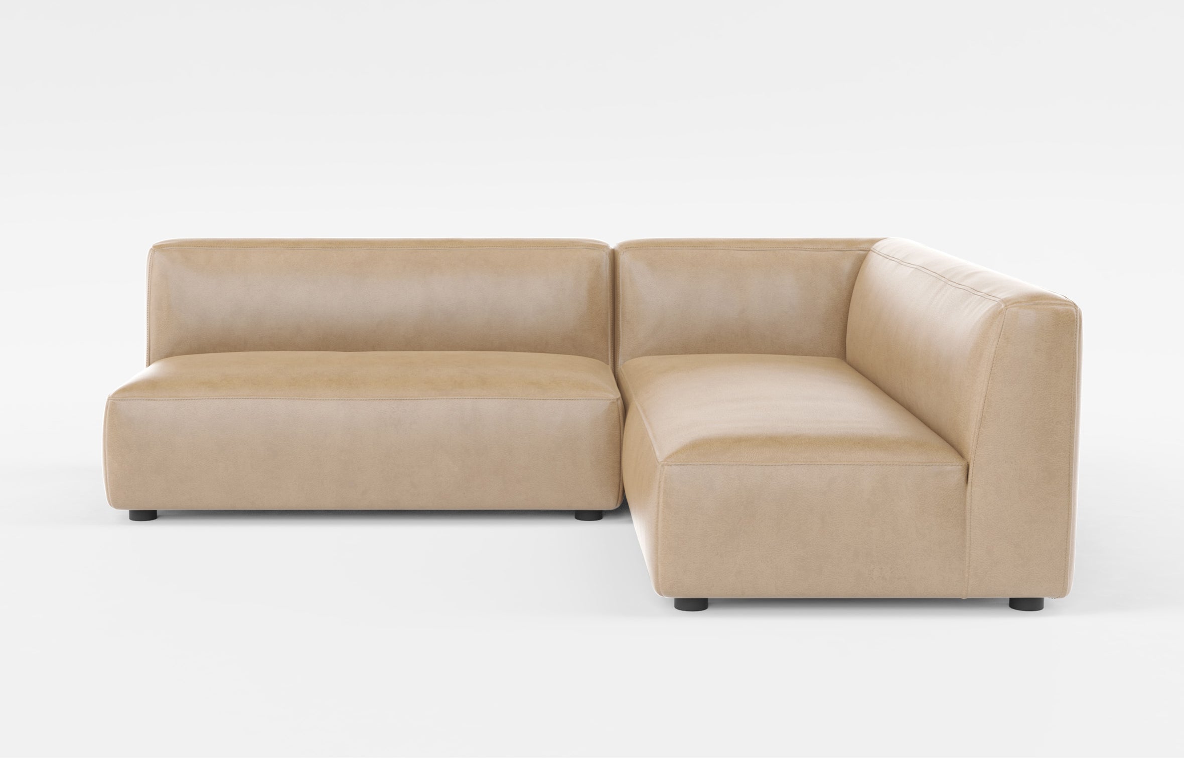 Corner || Bounce modular corner sofa in light brown | ff&e dorm furniture manufacturers | Roomy | Chicago