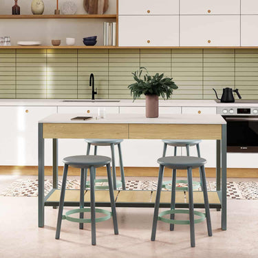 Surface kitchen island in a modern kitchen | ff&e dorm furniture manufacturers | Roomy | Chicago