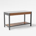 Load image into zoomed gallery viewer, Surface kitchen island in walnut and marble angle view
