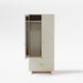 Load image into zoomed gallery viewer, Tier light oak wardrobe with drawers with door open
