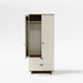Load image into zoomed gallery viewer, Tier walnut wardrobe with drawers with door open
